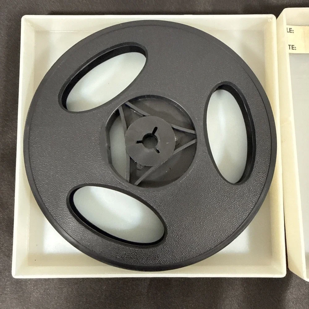Baia Movie Reels Dual 8mm 200 Ft Black Plastic Vintage Film Storage Case New